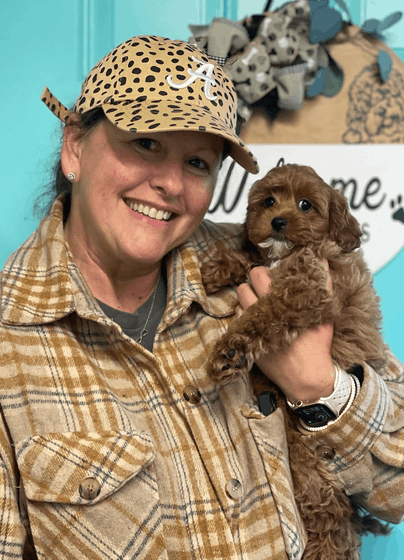 Glückliche Familie mit Bear